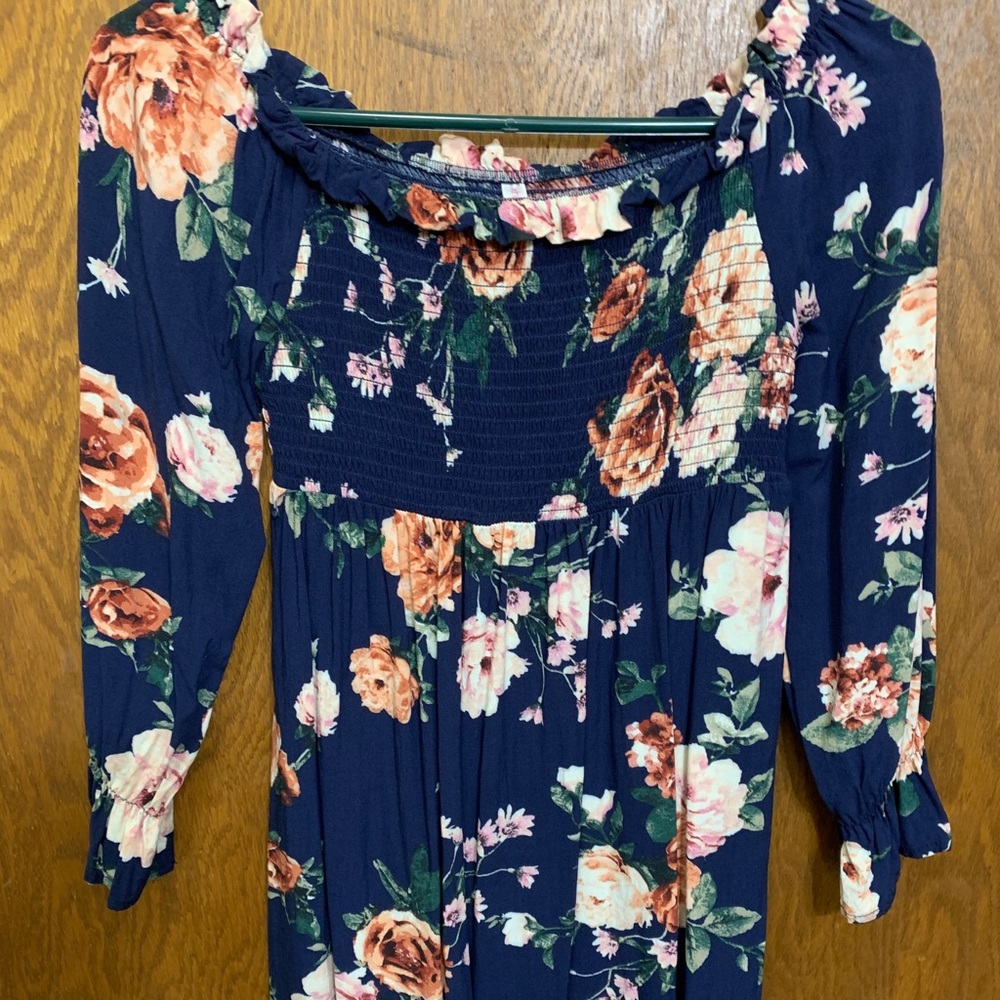 Long Sleeve floral Dress